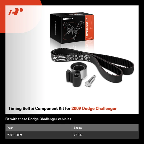 Timing Belt & Component Kit for 2009 Dodge Challenger