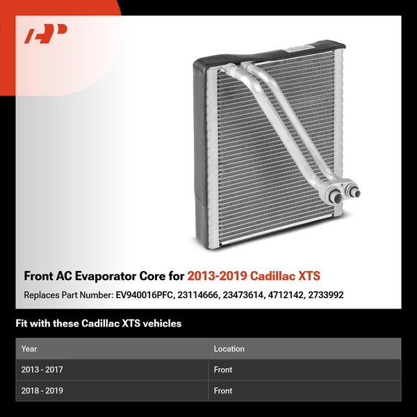 Front AC Evaporator Core for 2013-2019 Cadillac XTS