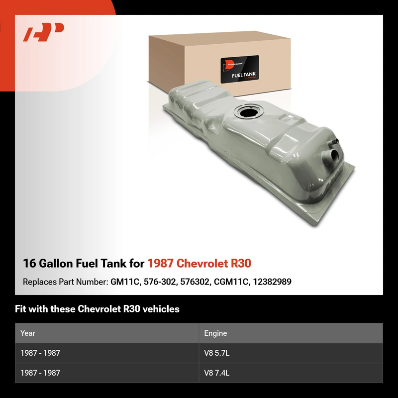 16 Gallon Fuel Tank for 1987 Chevrolet R30