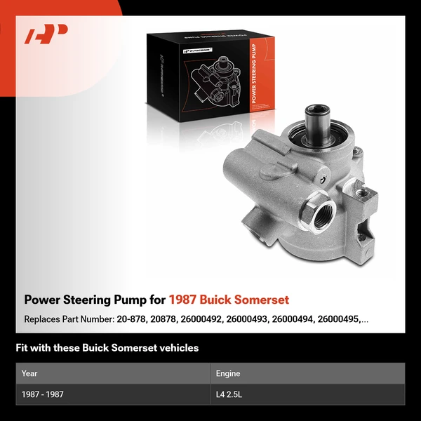 Power Steering Pump for 1987 Buick Somerset