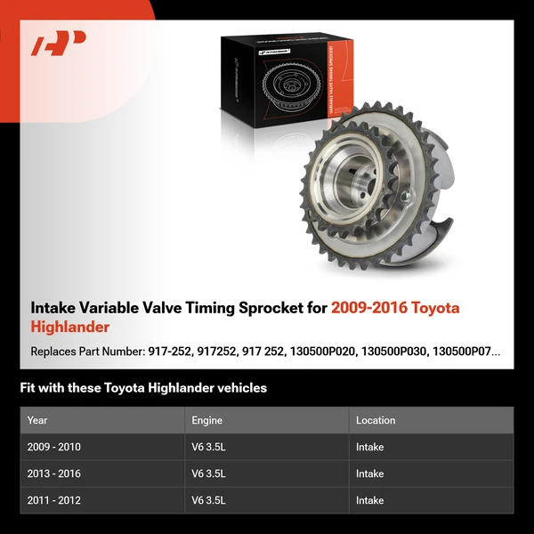 Intake Variable Valve Timing Sprocket for 2009-2016 Toyota Highlander