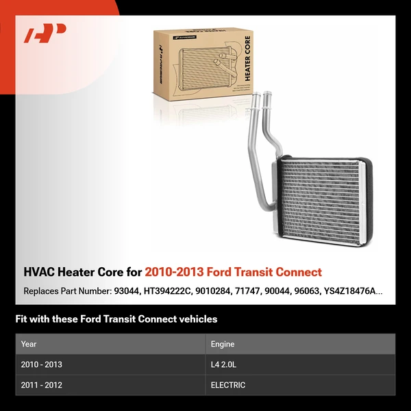 HVAC Heater Core for 2010-2013 Ford Transit Connect