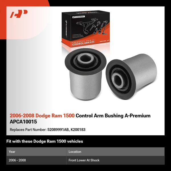2006-2008 Dodge Ram 1500 Control Arm Bushing A-Premium APCA10015