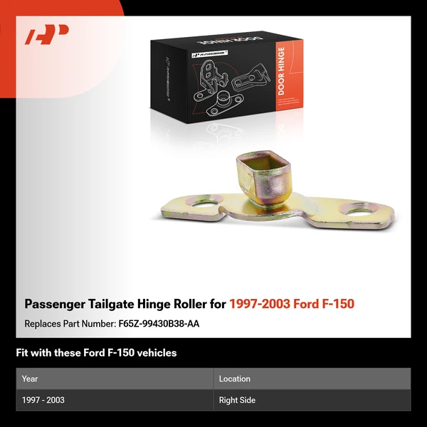 Passenger Tailgate Hinge Roller for 1997-2003 Ford F-150