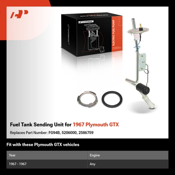 Fuel Tank Sending Unit for 1967 Plymouth GTX