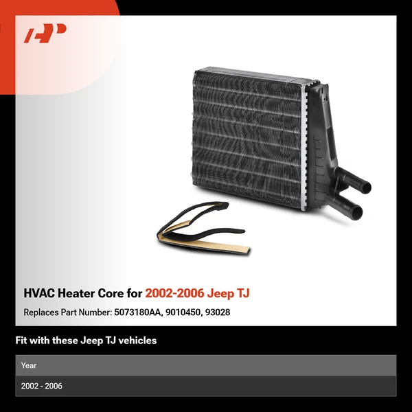 HVAC Heater Core for 2002-2006 Jeep TJ