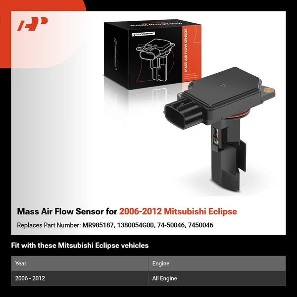 Mass Air Flow Sensor MAF for 2006-2012 Mitsubishi Eclipse