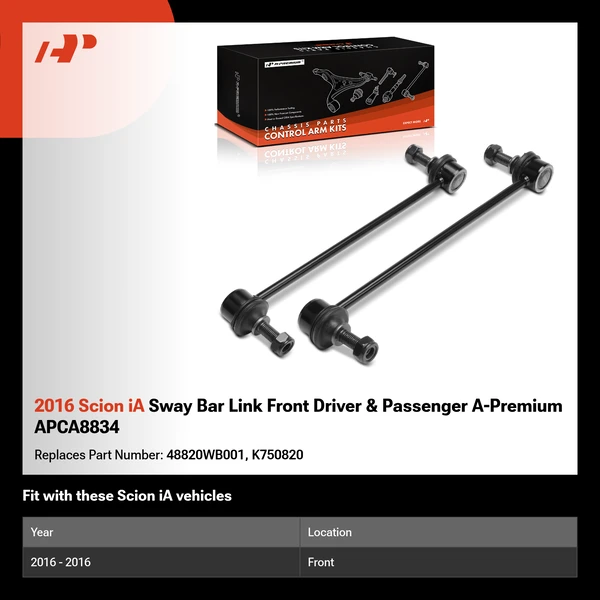 2016 Scion iA Sway Bar Link Front Driver & Passenger A-Premium APCA8834