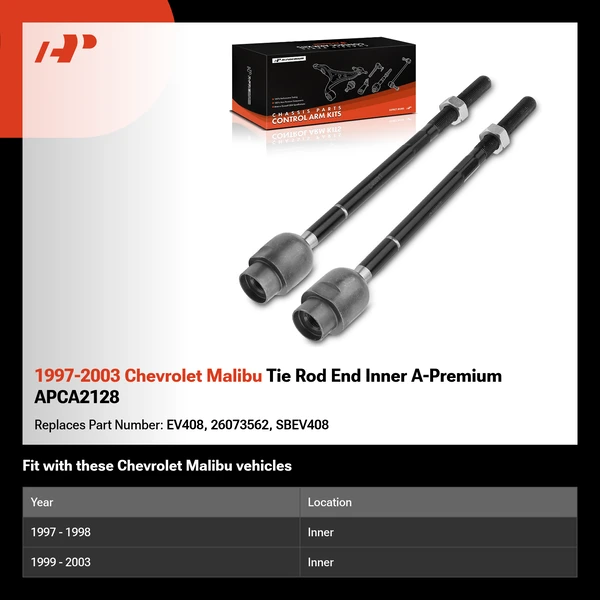 1997-2003 Chevrolet Malibu Tie Rod End Inner A-Premium APCA2128