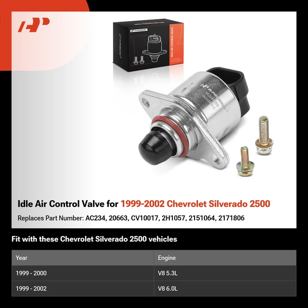 Idle Air Control Valve for 1999-2002 Chevrolet Silverado 2500