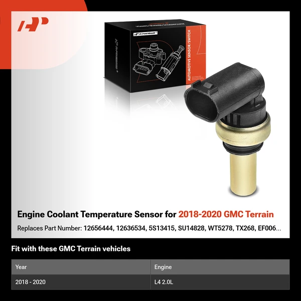Engine Coolant Temperature Sensor for 2018-2020 GMC Terrain