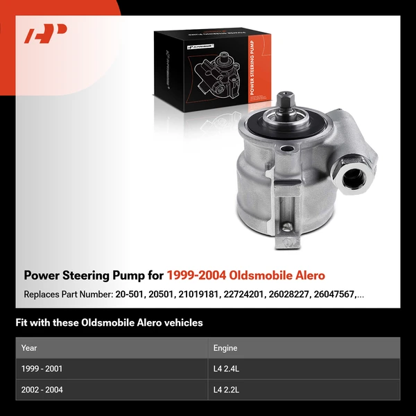 Power Steering Pump for 1999-2004 Oldsmobile Alero