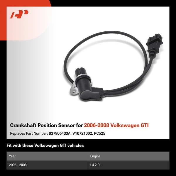 Crankshaft Position Sensor for 2006-2008 Volkswagen GTI