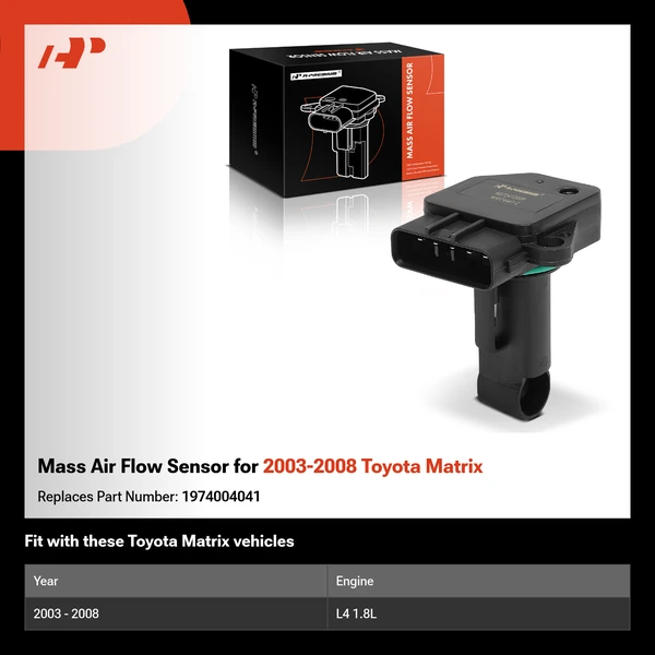Mass Air Flow Sensor for 2003-2008 Toyota Matrix