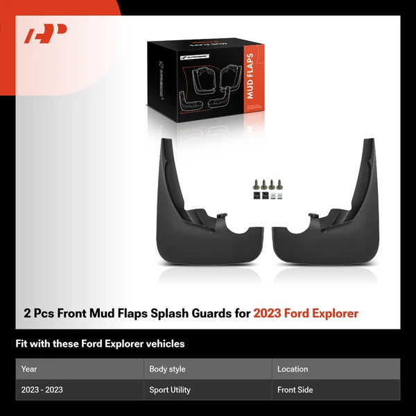 2 Pcs Front Mud Flaps Splash Guards for 2023 Ford Explorer