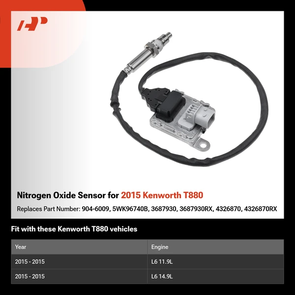 Nitrogen Oxide Sensor for 2015 Kenworth T880