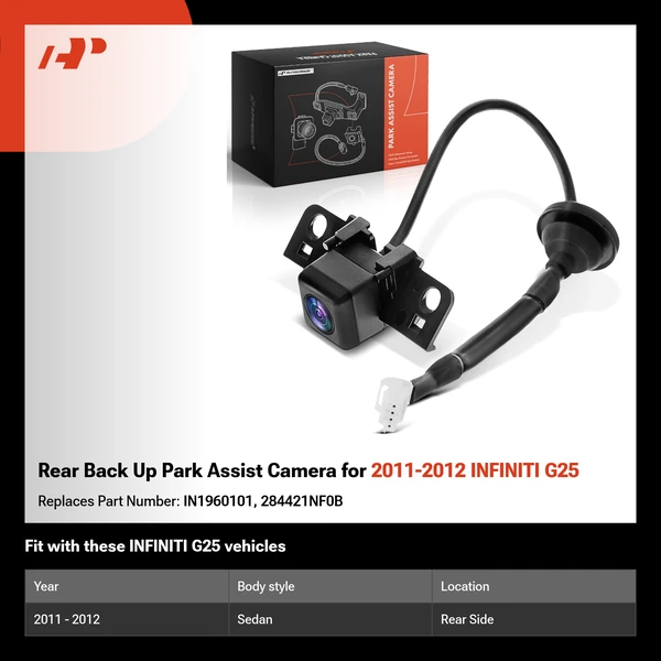 Rear Back Up Park Assist Camera for 2011-2012 INFINITI G25