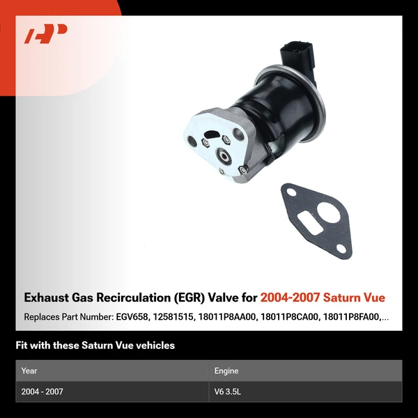 Exhaust Gas Recirculation (EGR) Valve for 2004-2007 Saturn Vue