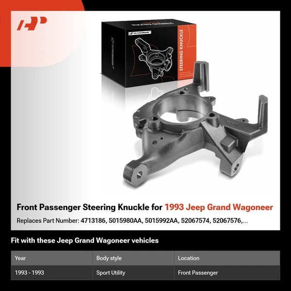 Front Passenger Steering Knuckle for 1993 Jeep Grand Wagoneer