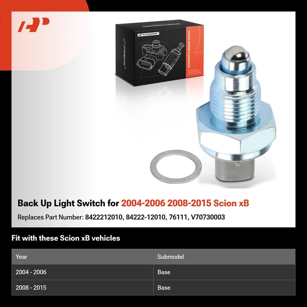 Back Up Light Switch for 2004-2006 2008-2015 Scion xB