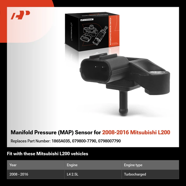 Manifold Pressure (MAP) Sensor for 2008-2016 Mitsubishi L200