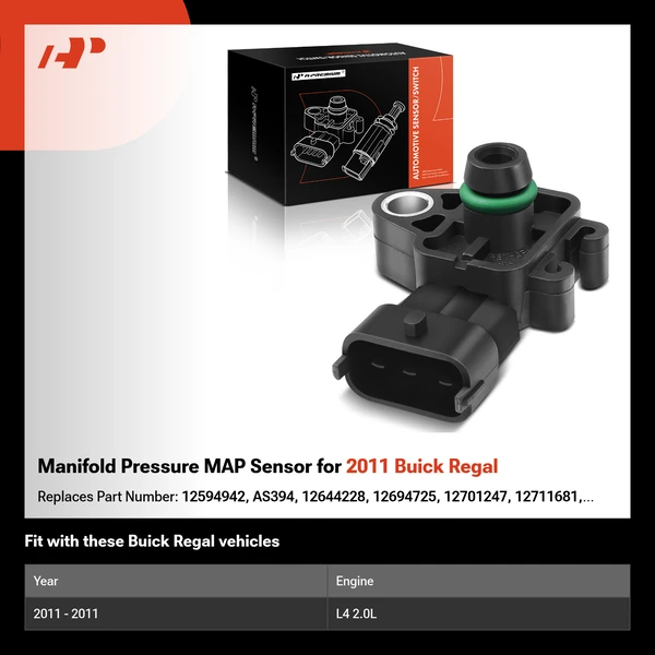 Manifold Pressure MAP Sensor for 2011 Buick Regal