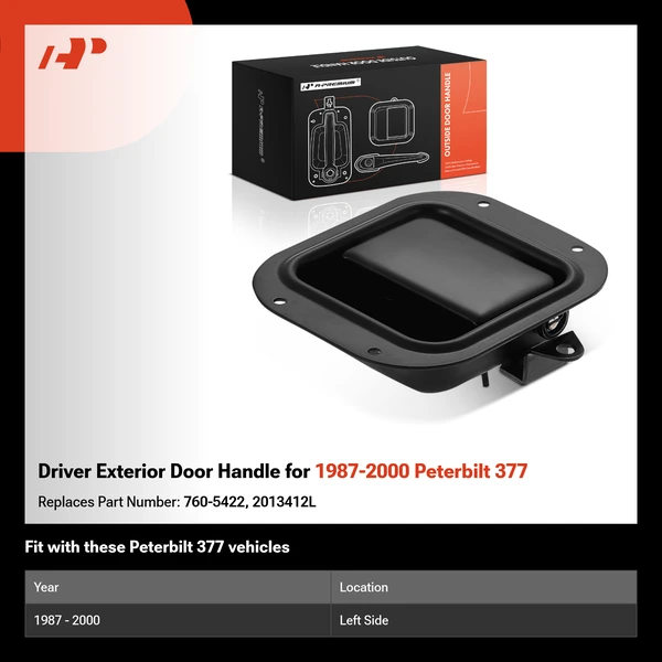 Driver Exterior Door Handle for 1987-2000 Peterbilt 377