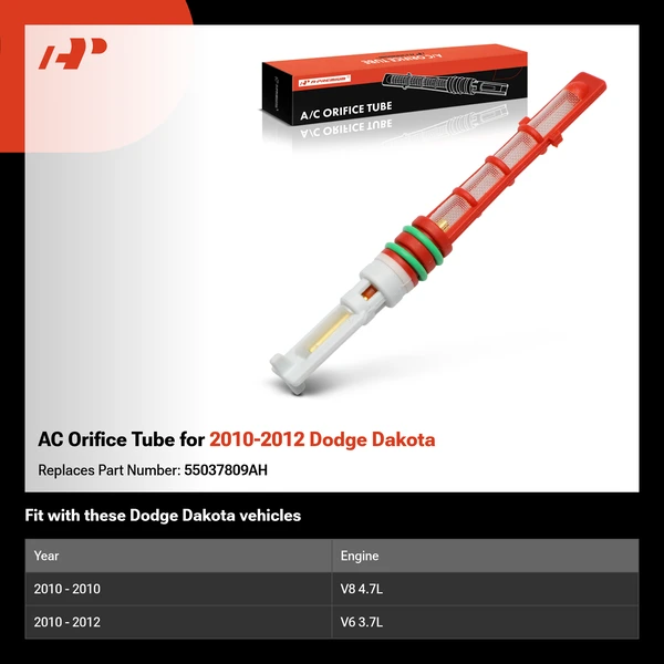 AC Orifice Tube for 2010-2012 Dodge Dakota