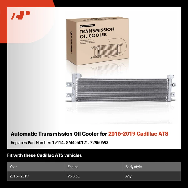 Automatic Transmission Oil Cooler for 2016-2019 Cadillac ATS