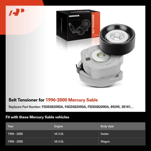 Belt Tensioner for 1996-2000 Mercury Sable