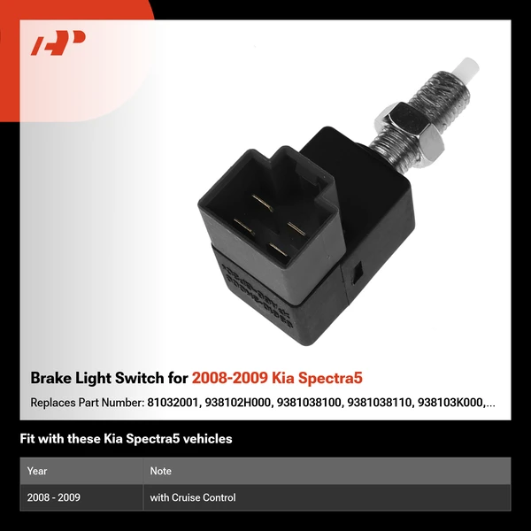 Brake Light Switch for 2008-2009 Kia Spectra5