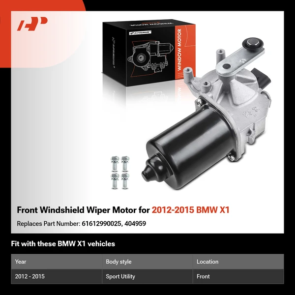 Front Windshield Wiper Motor for 2012-2015 BMW X1