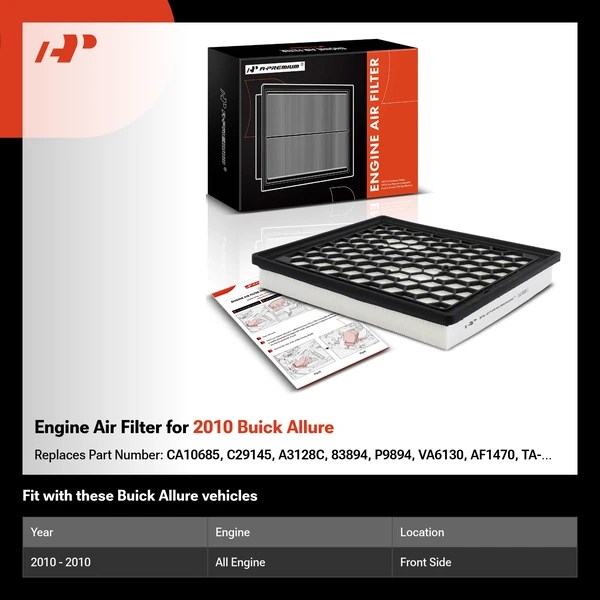 Engine Air Filter for 2010 Buick Allure