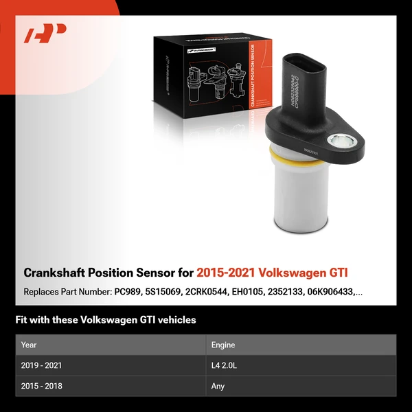 Crankshaft Position Sensor for 2015-2021 Volkswagen GTI