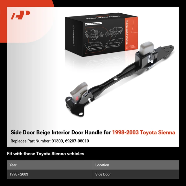 Side Door Beige Interior Door Handle for 1998-2003 Toyota Sienna