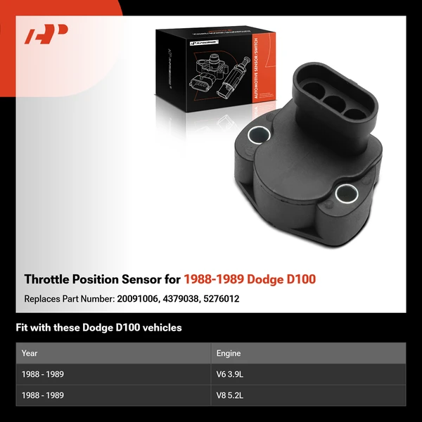 Throttle Position Sensor for 1988-1989 Dodge D100