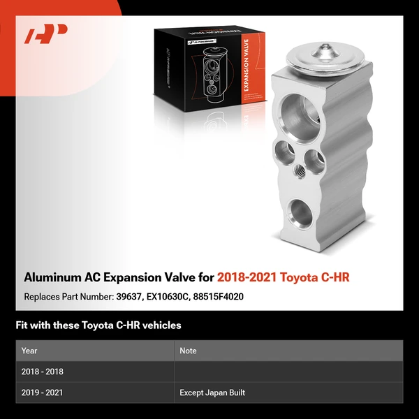 Aluminum AC Expansion Valve for 2018-2021 Toyota C-HR