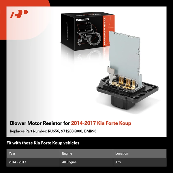 Blower Motor Resistor for 2014-2017 Kia Forte Koup