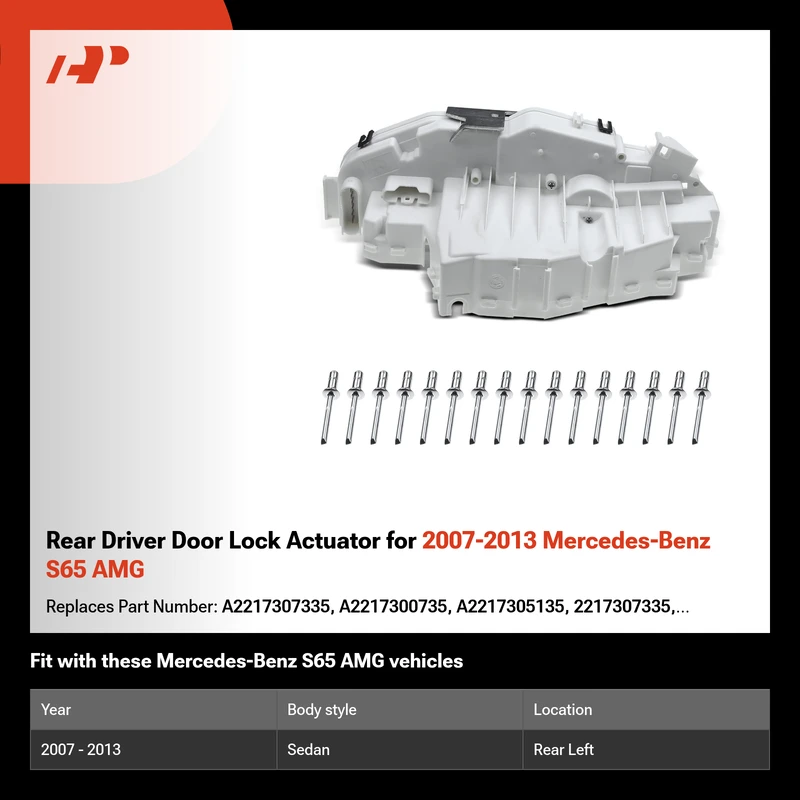 Rear Driver Door Lock Actuator for 2007-2013 Mercedes-Benz S65 AMG