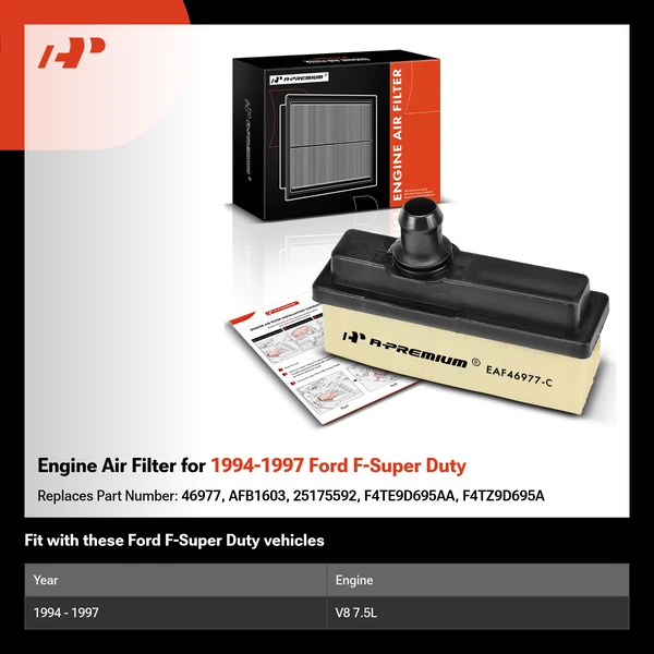 Engine Air Filter for 1994-1997 Ford F-Super Duty