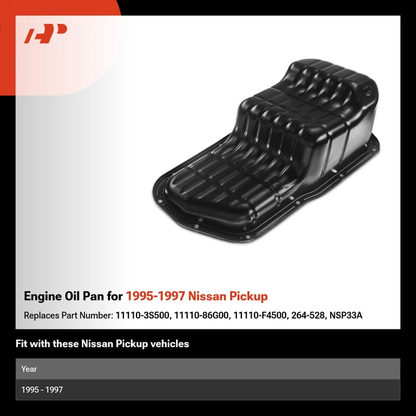Engine Oil Pan for 1995-1997 Nissan Pickup
