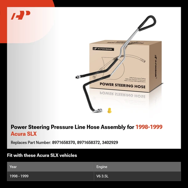 Power Steering Pressure Line Hose Assembly for 1998-1999 Acura SLX