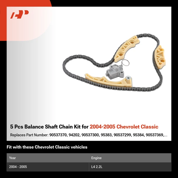 5 Pcs Balance Shaft Chain Kit for 2004-2005 Chevrolet Classic