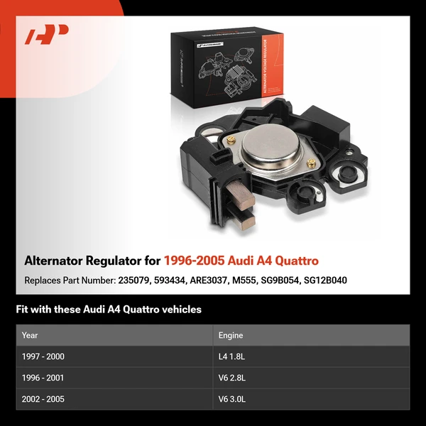 Alternator Regulator for 1996-2005 Audi A4 Quattro