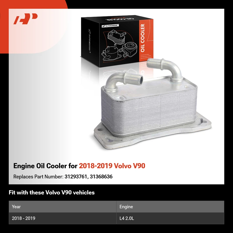 Engine Oil Cooler for 2018-2019 Volvo V90