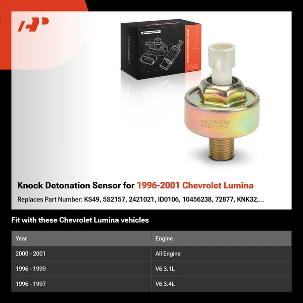 Knock Detonation Sensor for 1996-2001 Chevrolet Lumina