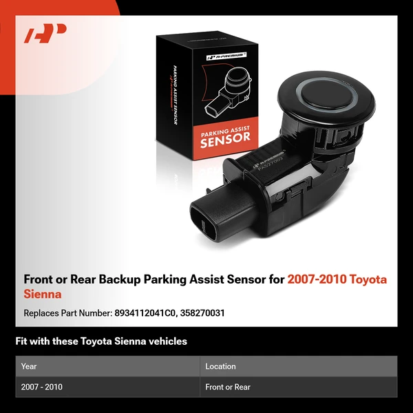 Front or Rear Backup Parking Assist Sensor for 2007-2010 Toyota Sienna