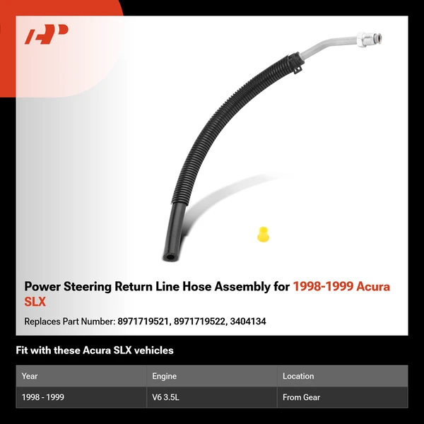 Power Steering Return Line Hose Assembly for 1998-1999 Acura SLX