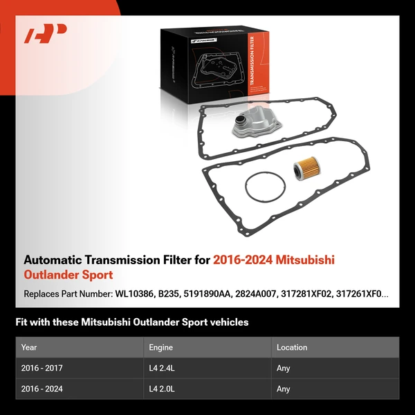 Automatic Transmission Filter for 2016-2024 Mitsubishi Outlander Sport