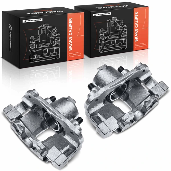 2-Pc Brake Caliper Front Driver & Passenger 1-Piston A-Premium APBC1703